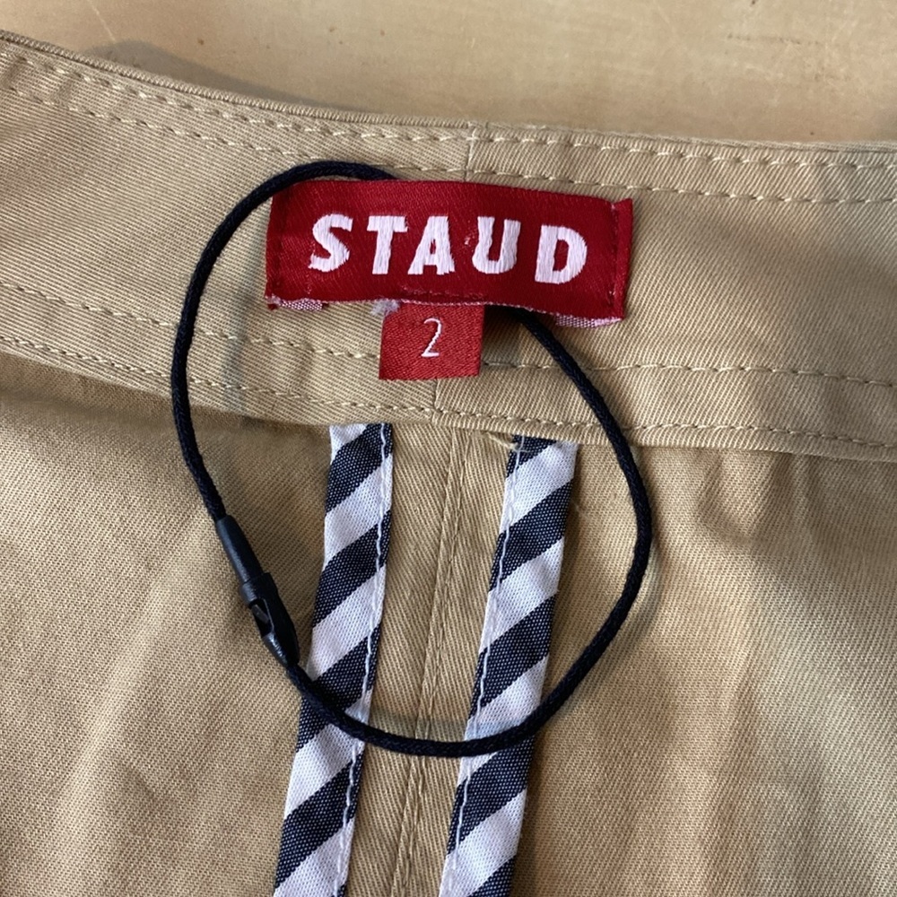 STAUD • RARE FIND • Sanara Safari Style Two-Tone Dress *Flaw* - Picture 12 of 16